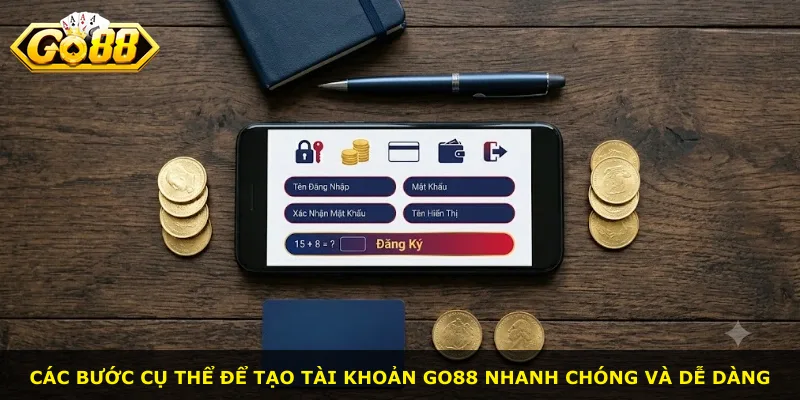 Các bước cụ thể để tạo tài khoản Go88 nhanh chóng và dễ dàng