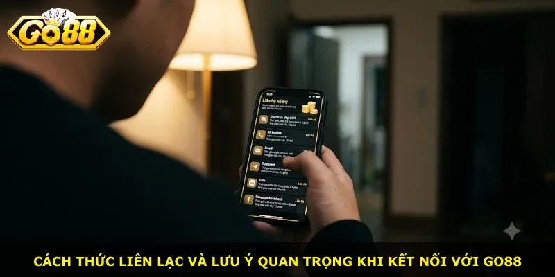 Cách thức liên lạc và lưu ý quan trọng khi kết nối với Go88