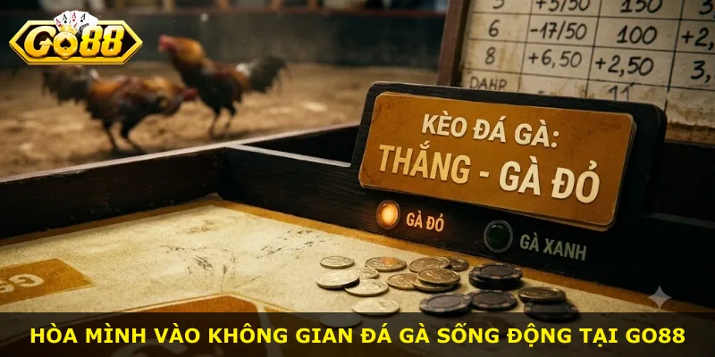 Hòa mình vào không gian đá gà sống động tại Go88