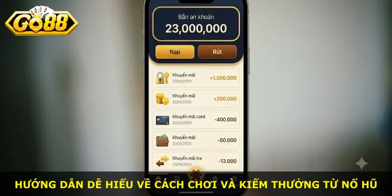 Hướng dẫn dễ hiểu về cách chơi và kiếm thưởng từ nổ hũ