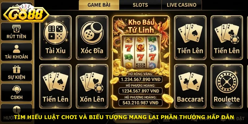 Tìm hiểu luật chơi và biểu tượng mang lại phần thưởng hấp dẫn