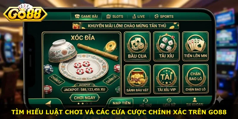 Tìm hiểu luật chơi và các cửa cược chính xác trên Go88