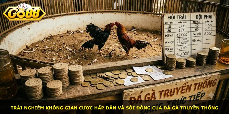 Trải nghiệm không gian cược hấp dẫn và sôi động của đá gà truyền thống
